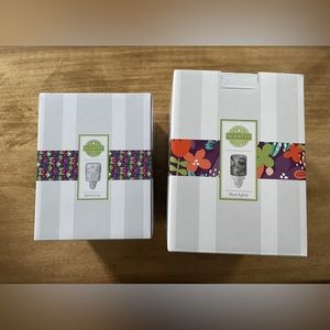 Two Scentsy Mini Wall Plug In Warmers- Blue Agate & Spirit Of Joy NIB